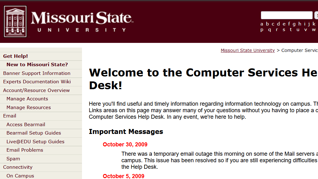 Help Desk Website Redesign